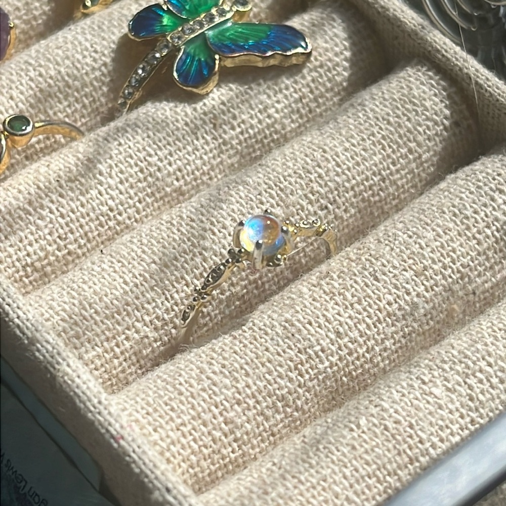 925 crystal ring